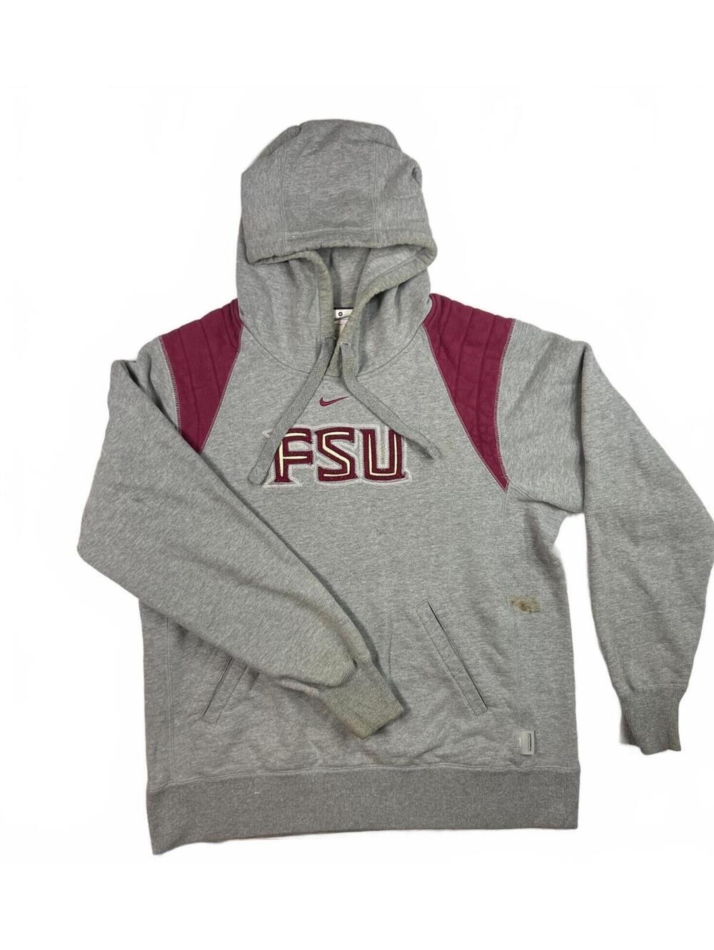 VTG Y2K NIKE  Florida State University FSU embroidered hoodie sweatshirt Medium